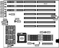VISIONEX &nbsp; 486 AT MOTHERBOARD MODEL [4GPV5]